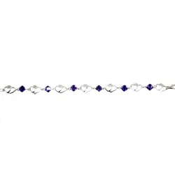 bracelets en argent pas cher avec de magnifiques doubles coeur.-bijouxbijoux.ch