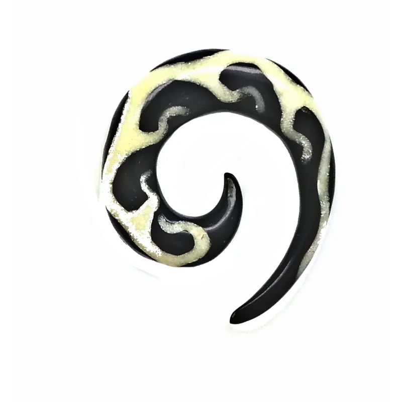 2,2 cm Weisse Spirale / 002 - PLCi01