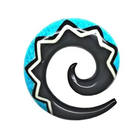 3,5 cm Spirale Bleu / 010 - PLCi01