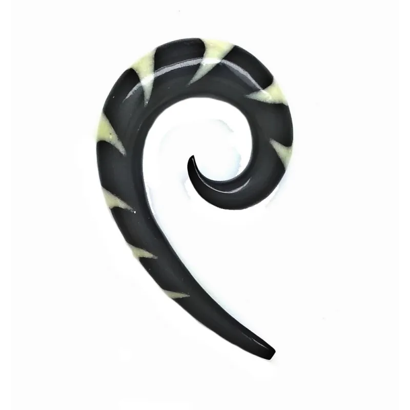 3,5 cm Spirale Blanche / 019 - PLCi01