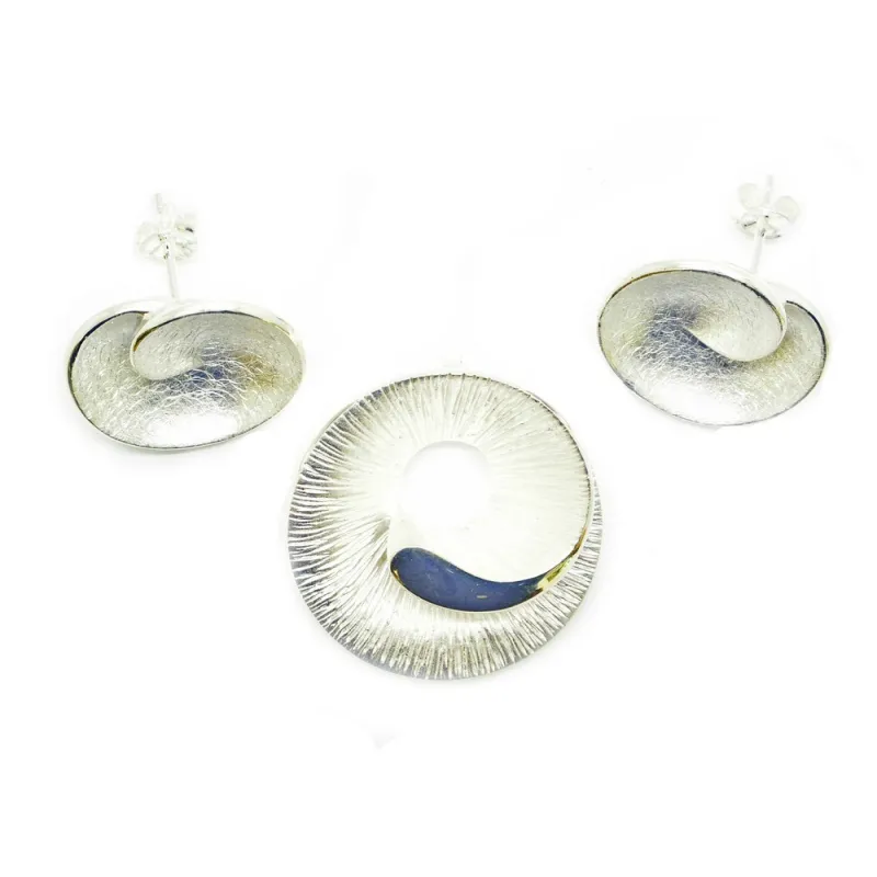 set de bijoux en argent 925 massif,soit une paire de boucle d'oreilles et un pendentif pour §1219 frs .-bijouxbijoux.ch
