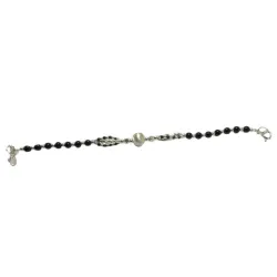 bracelet en argent 925 massif avec des pierres d'onyx pour 149 frs .-bijouxbijoux.ch