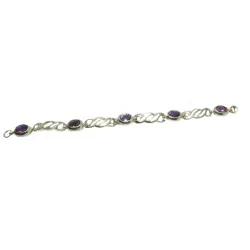 bracelet en argent 925 massif à choix grenat ou améthyste pour 189 francs 