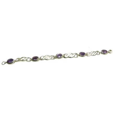 bracelet en argent 925 massif à choix grenat ou améthyste pour 189 francs 