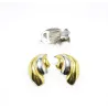 boucles d'oreilles clip dorée