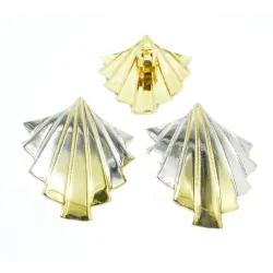 boucles d'oreilles clips pour seulement 19 frs,elles argentées et légèrement dorées.-bijouxbijoux.ch