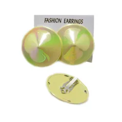 boucles d'oreilles clips en forme bouton .-bijouxbijoux.ch