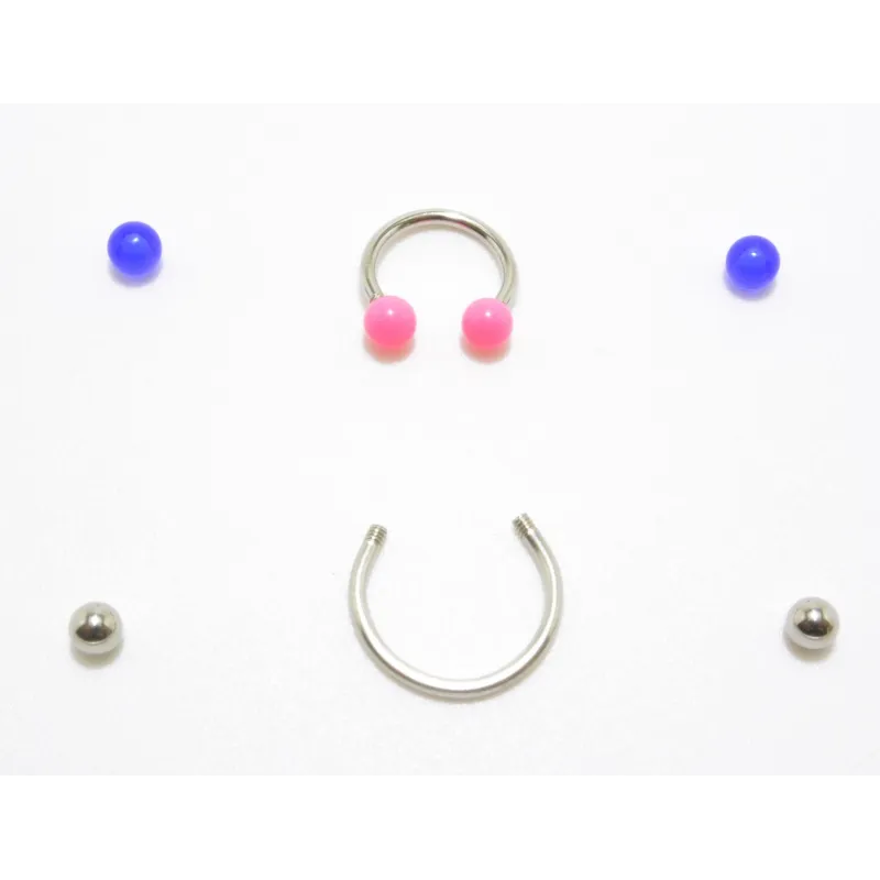 piercing acier 316 et bioplast