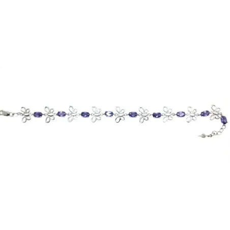 bracelet avec des papillons et des strass, en argent massif pour 109 frs .-bijouxbijoux.ch