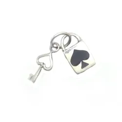 pendentif en argent massif " la clé du coeur " pour 29 francs .-bijouxbijoux.ch
