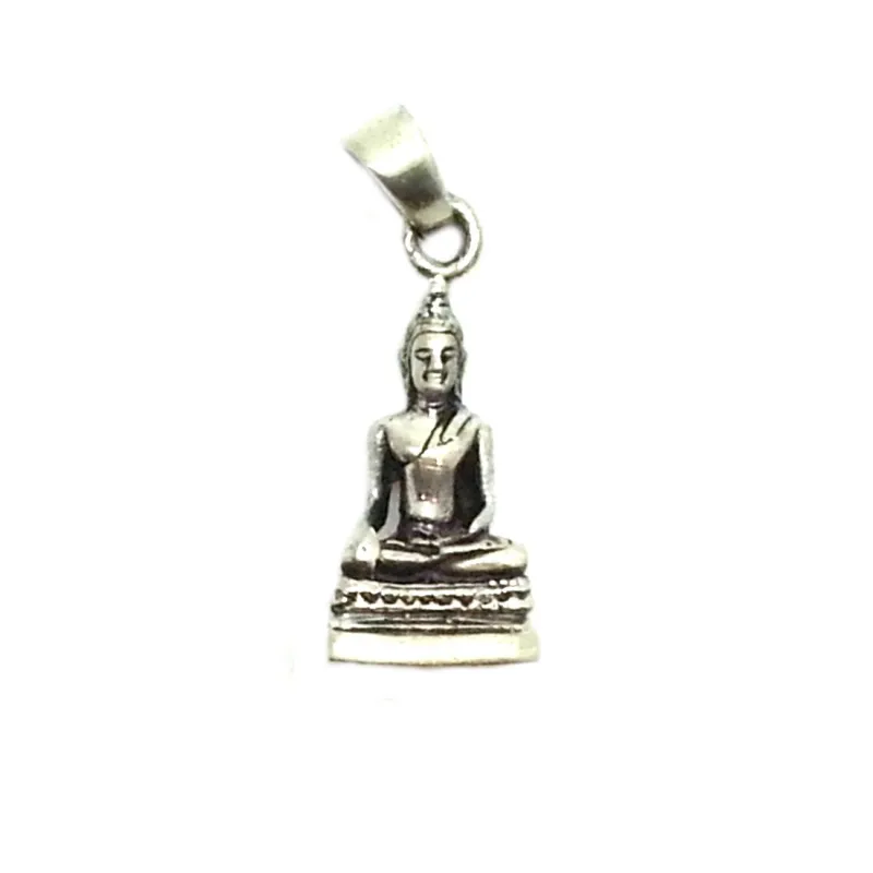 pendentif en argent en forme de petit Bouddha pour 29 francs .-bijouxbijoux.ch