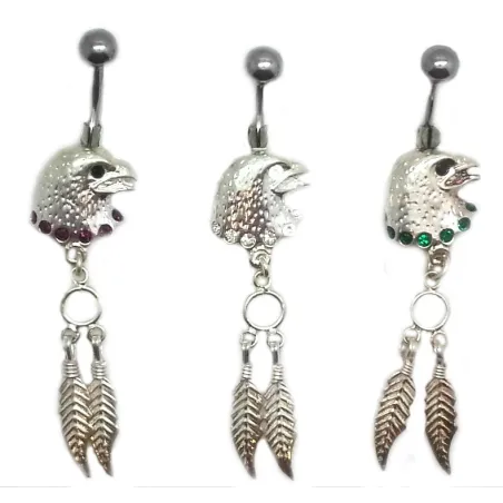  piercing de nombril tête d'aigle ,vraiment super,bijouxbijoux.ch,pas cher