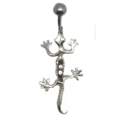 Piercing de nombril joli Geco,mobile,pour vous plaire de suite.-bijouxbijoux.ch
