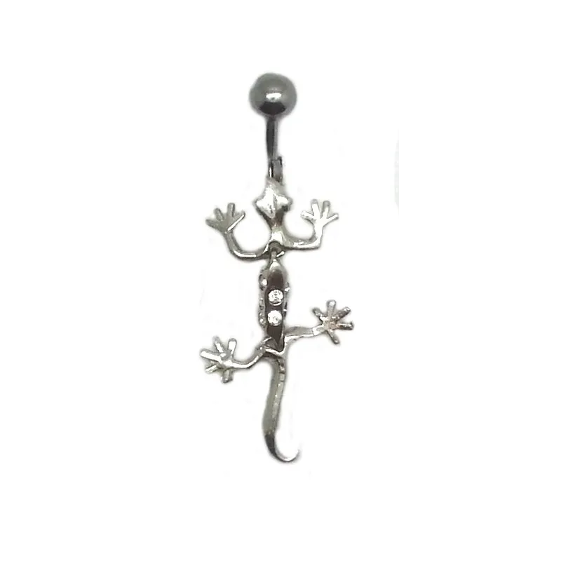 Piercing de nombril joli Geco,mobile,pour vous plaire de suite.-bijouxbijoux.ch