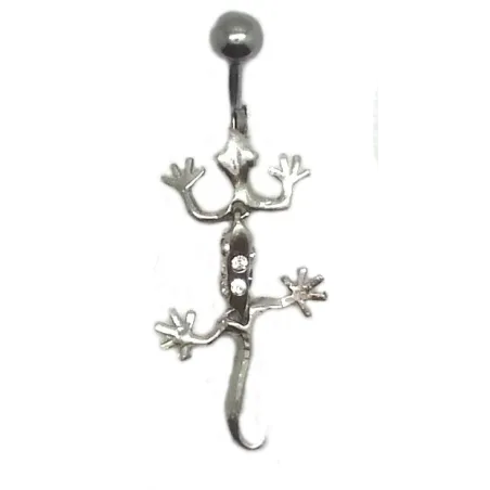 Piercing de nombril joli Geco,mobile,pour vous plaire de suite.-bijouxbijoux.ch