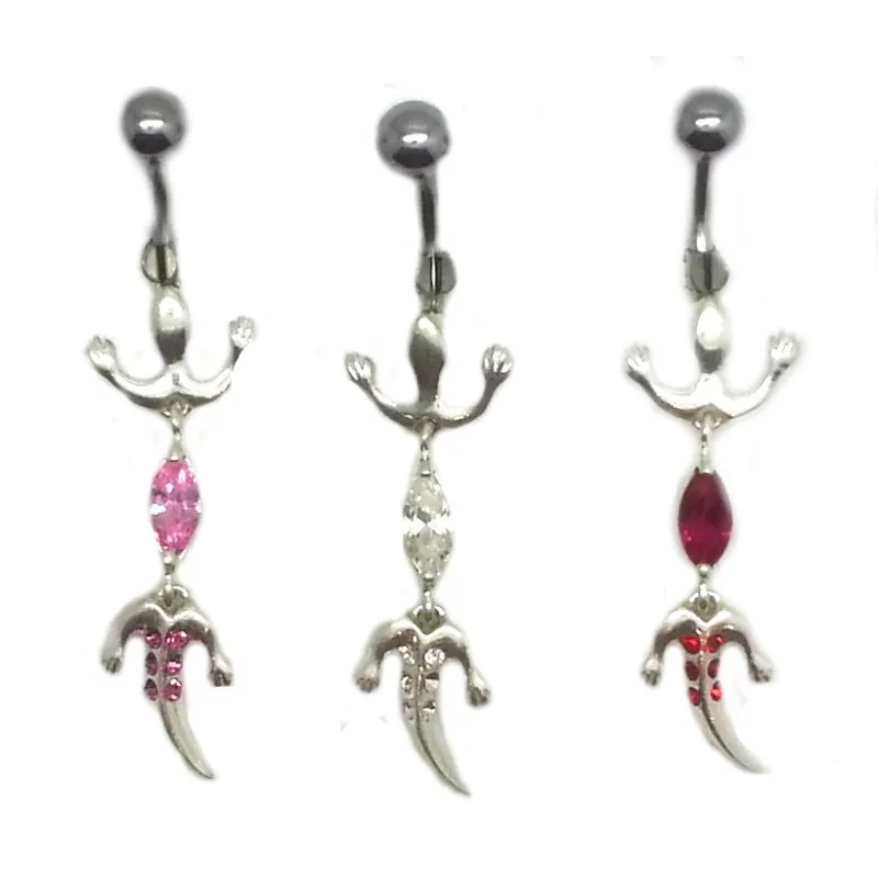 Piercing de nombril Salamandre mobile,bon prix et trés joli.-bijouxbijoux.ch