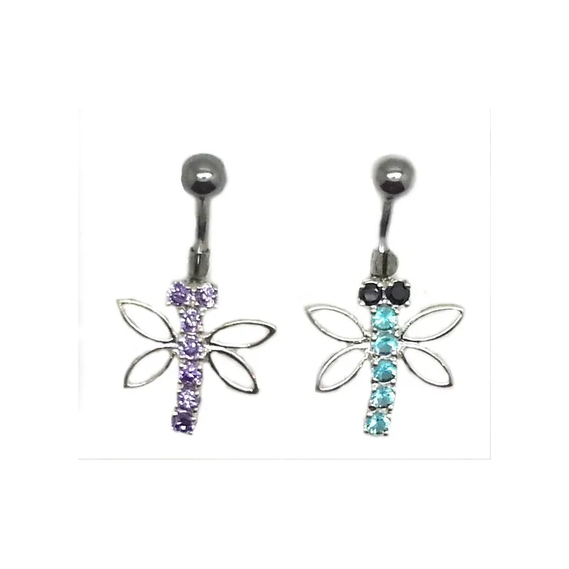 piercing papillon avec cristaux pour le nombril de très bon prix.- bijouxbijoux.ch