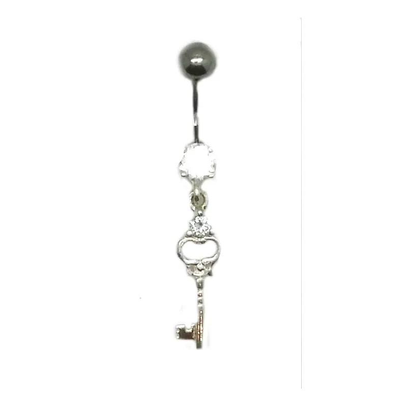 piercing de nombril la petite clé de votre coeur.- bijouxbijoux.ch
