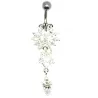 piercing de nombril en forme de losange avec des cristaux.- bijouxbijoux.ch