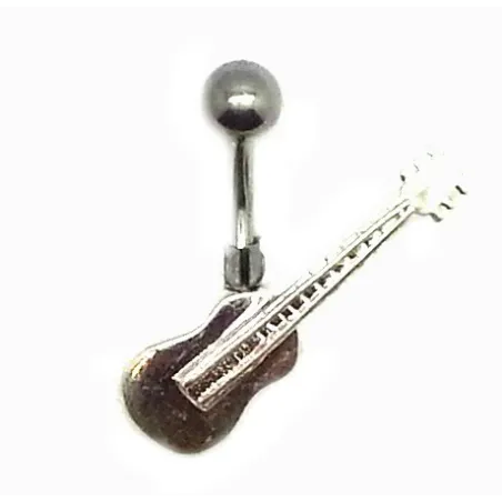 piercing de nombril Guitare arg massif .- bijouxbijoux.ch