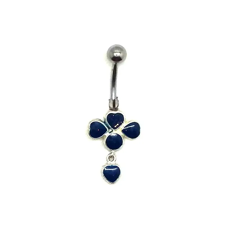 piercing avec 5 petits coeurs,fera merveille sur votre nombril.-bijouxbijoux.ch