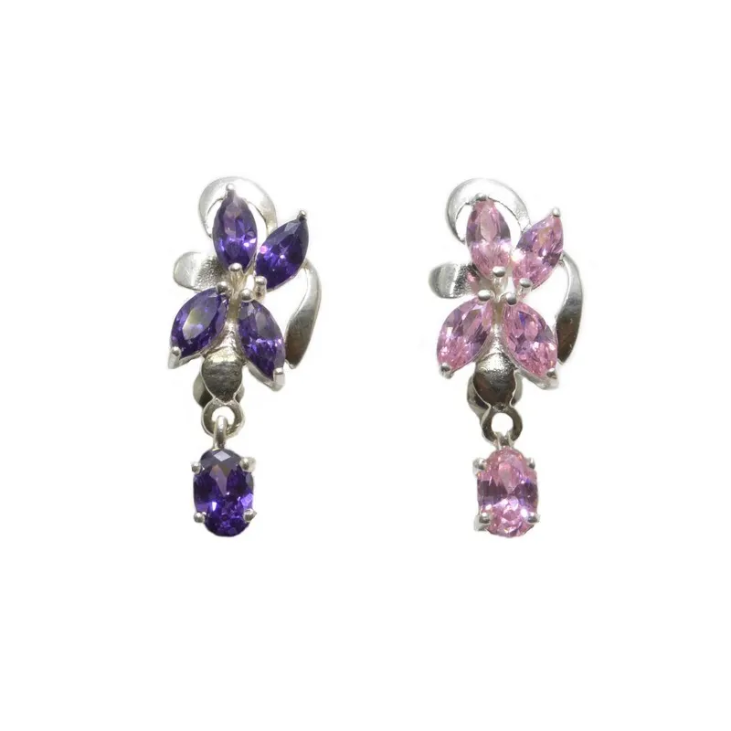piercing de nombril en forme de jolie fleur de couleur.- bijouxbijoux.ch
