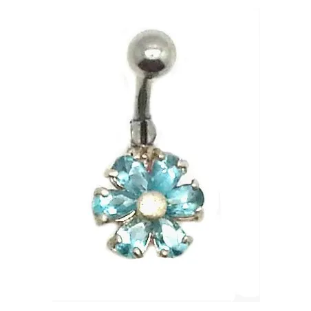 piercing de nombril,très mignon  avec 6 strass et super haute qualité .- bijouxbijoux.ch