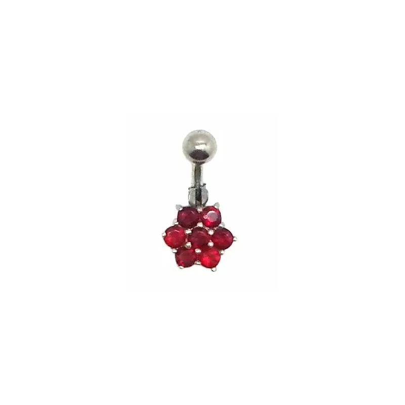 piercing de nombril composé d'une très jolie fleur de strass.- bijouxbijoux.ch