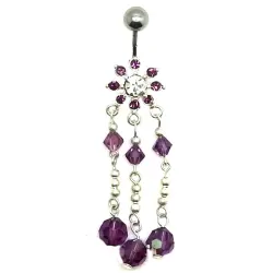 piercing de nombril en argent,vraiment magnifique avec de nombreux strass.-bijouxbijoux.ch