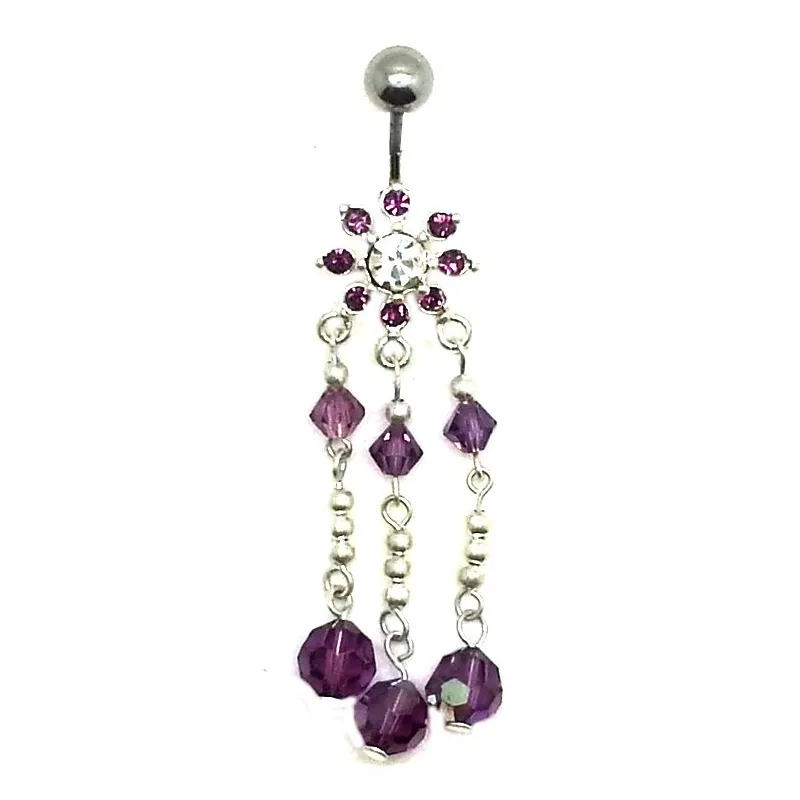 piercing de nombril en argent,vraiment magnifique avec de nombreux strass.-bijouxbijoux.ch