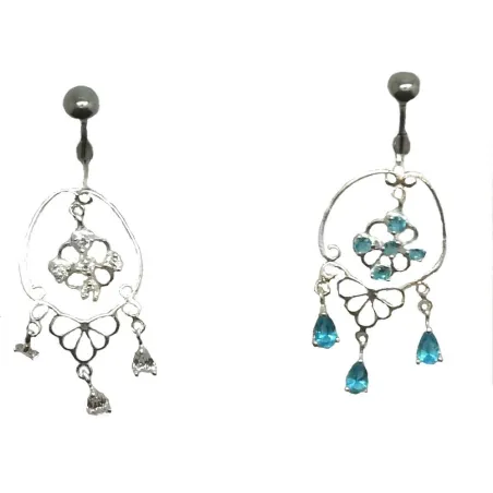 piercing de nombril en argent et acier chirurgical avec des strass pour 29 frs .-bijouxbijoux.ch