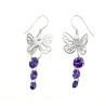 boucles d'oreilles en argent pas cher en forme de papillon .-bijouxbijoux.ch